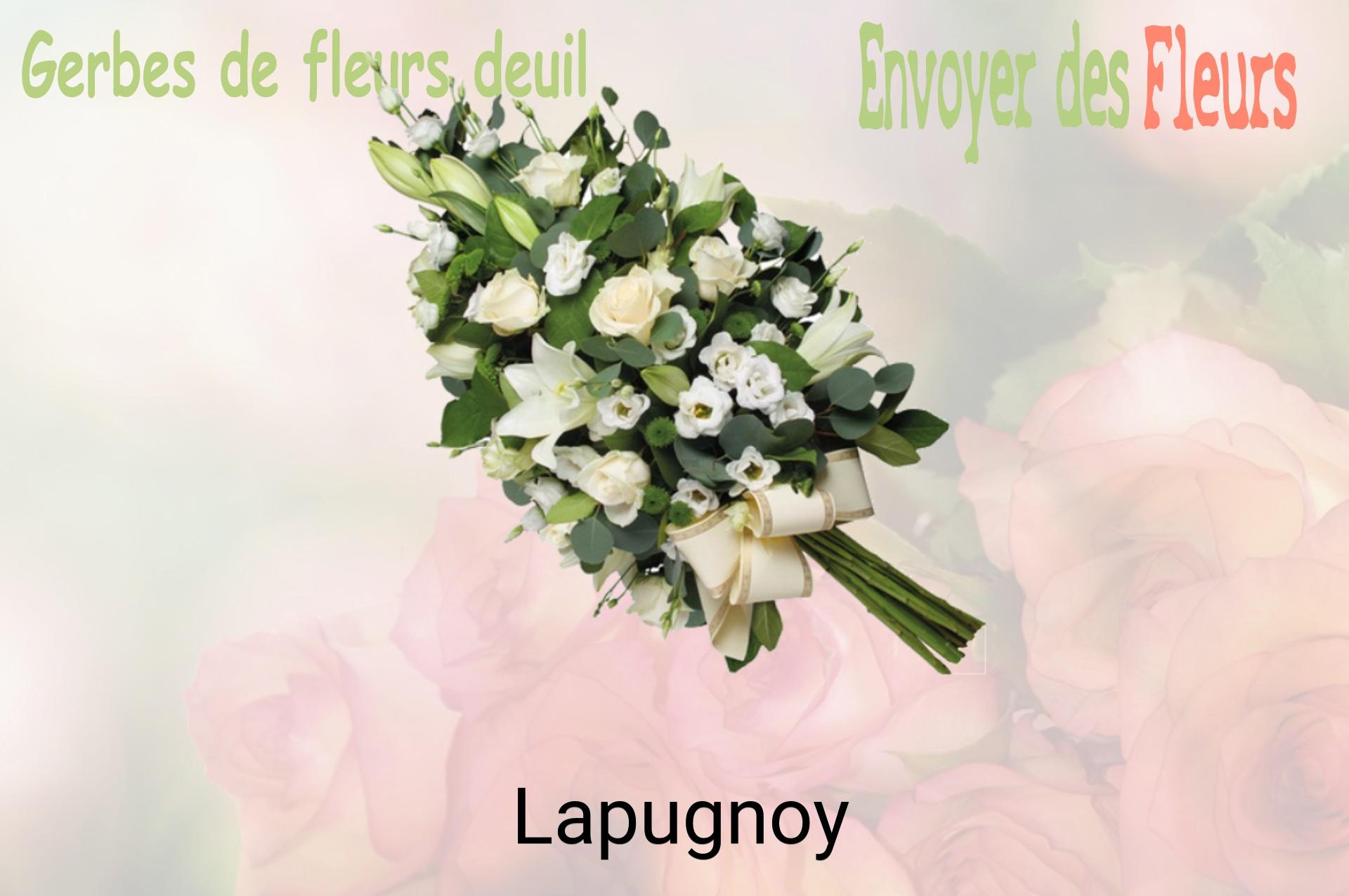 Gerbe de fleurs de deuil livrée à Lapugnoy